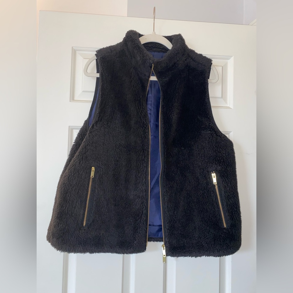 J. Crew Faux Fur Vest